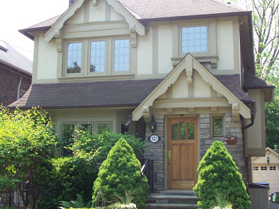 Brick to brick casement window instalation in Kitchener